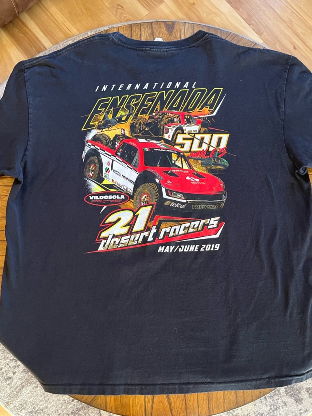 Baja 500 Desert Racers Graphic T-Shirt Black 2XL